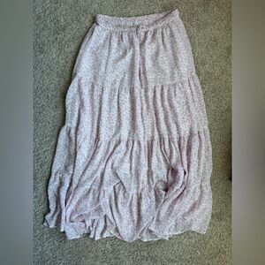 Aerie pastel purple Leopard Print skirt